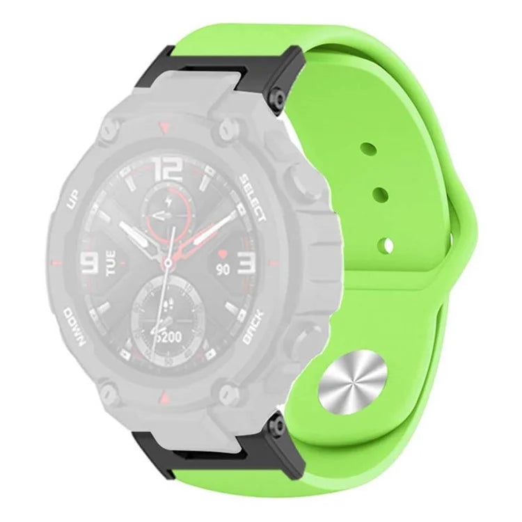 For Huami Amazfit T-Rex / T-Rex Pro Silicone Watch Strap Alloy Buckle Replacement Watch Band