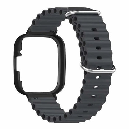 For Xiaomi Redmi Watch 3 Sport Bands Ocean Silicone Watch Strap with Case
