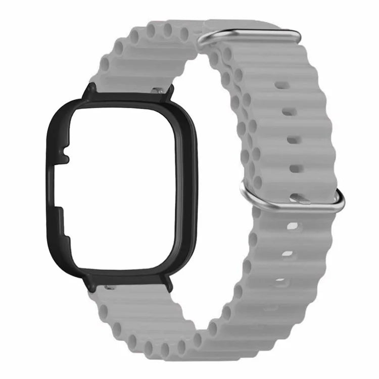 For Xiaomi Redmi Watch 3 Sport Bands Ocean Silicone Watch Strap with Case