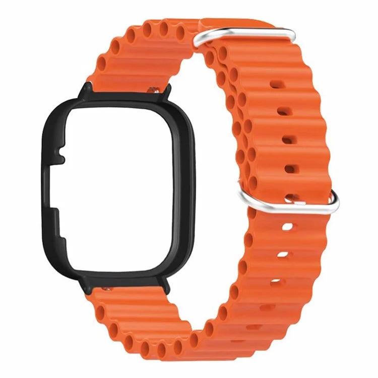 For Xiaomi Redmi Watch 3 Sport Bands Ocean Silicone Watch Strap with Case