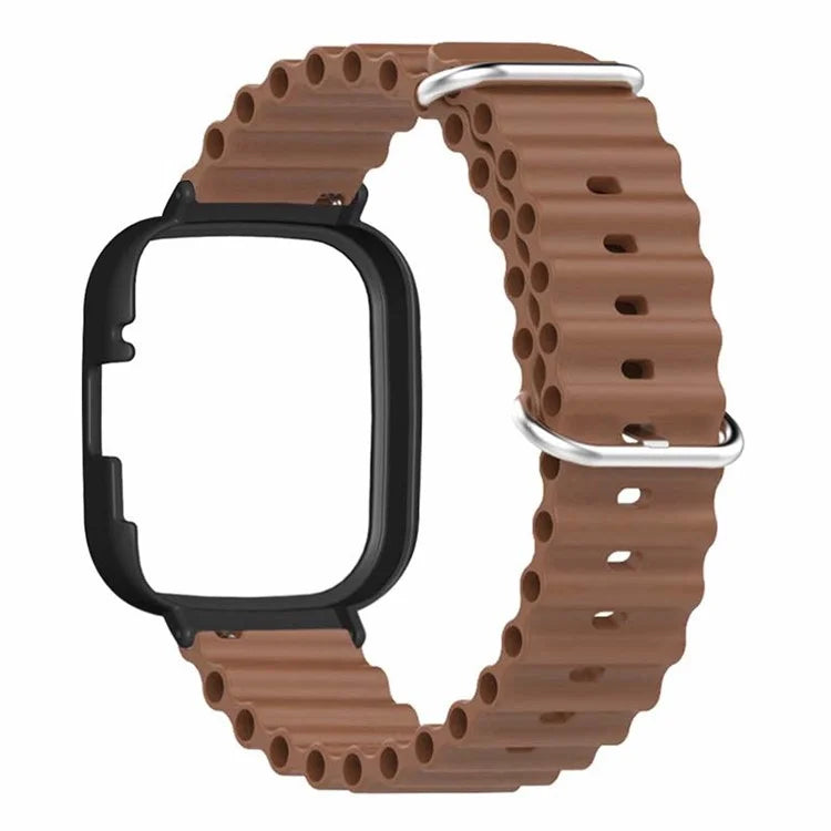 For Xiaomi Redmi Watch 3 Sport Bands Ocean Silicone Watch Strap with Case