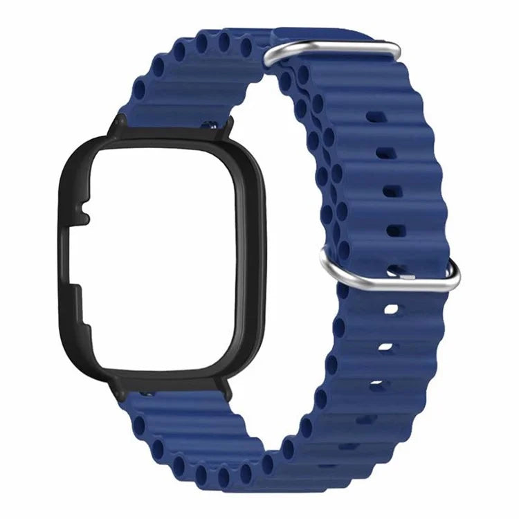 For Xiaomi Redmi Watch 3 Sport Bands Ocean Silicone Watch Strap with Case