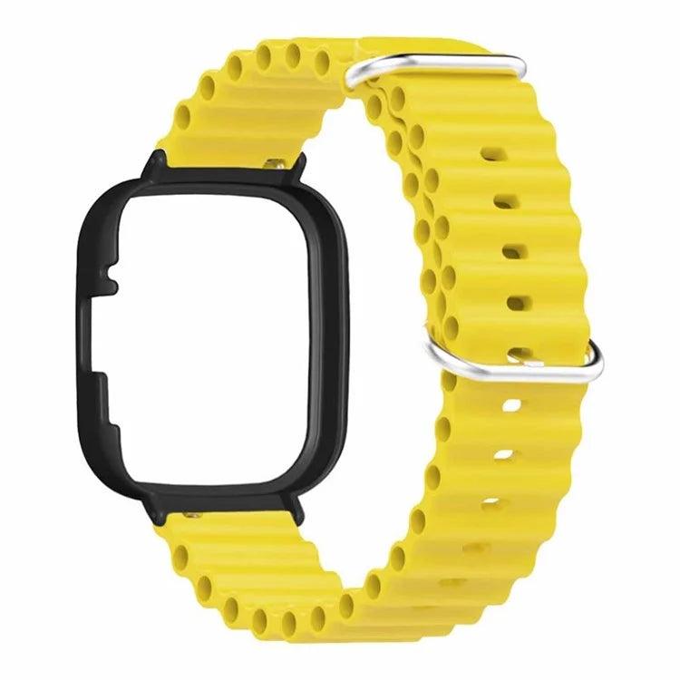 For Xiaomi Redmi Watch 3 Sport Bands Ocean Silicone Watch Strap with Case