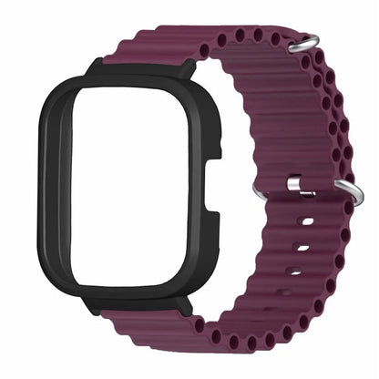 For Xiaomi Redmi Watch 3 Sport Bands Ocean Silicone Watch Strap with Case