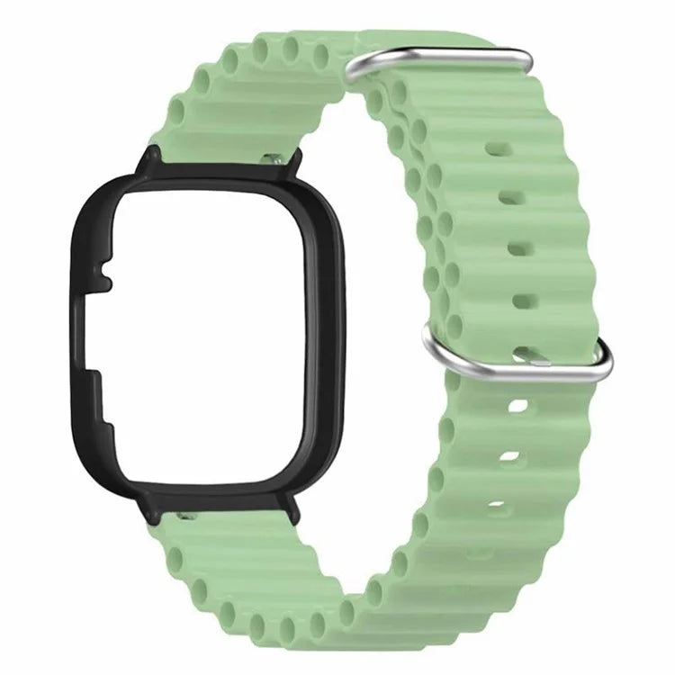 For Xiaomi Redmi Watch 3 Sport Bands Ocean Silicone Watch Strap with Case