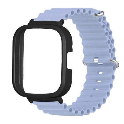For Xiaomi Redmi Watch 3 Sport Bands Ocean Silicone Watch Strap with Case