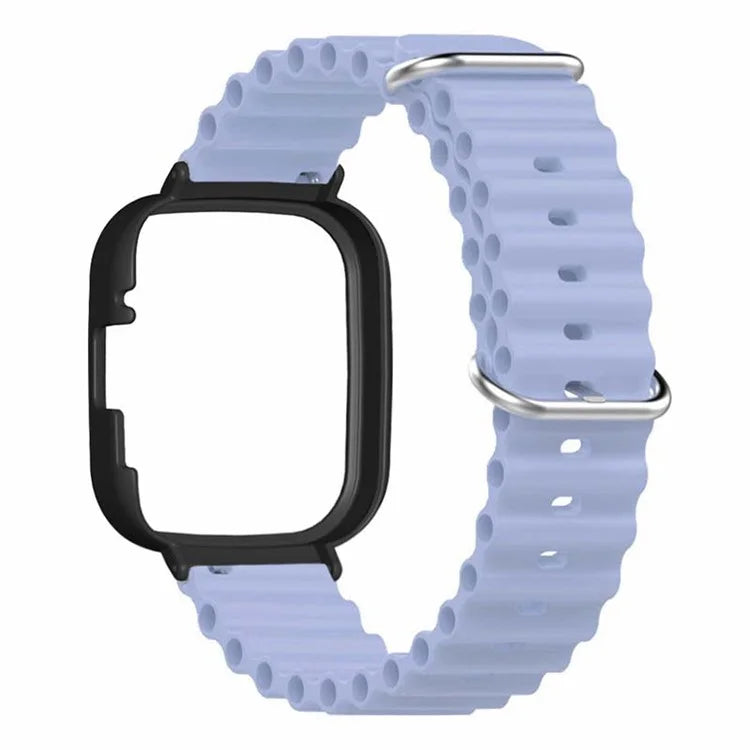 For Xiaomi Redmi Watch 3 Sport Bands Ocean Silicone Watch Strap with Case