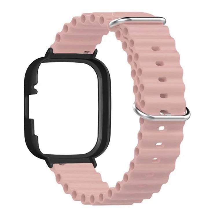 For Xiaomi Redmi Watch 3 Sport Bands Ocean Silicone Watch Strap with Case
