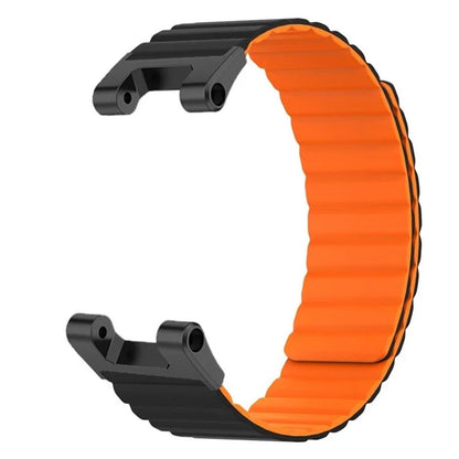 For Huami Amazfit T-Rex /  T-Rex Pro Silicone Watch Strap Magnetic Smartwatch Band