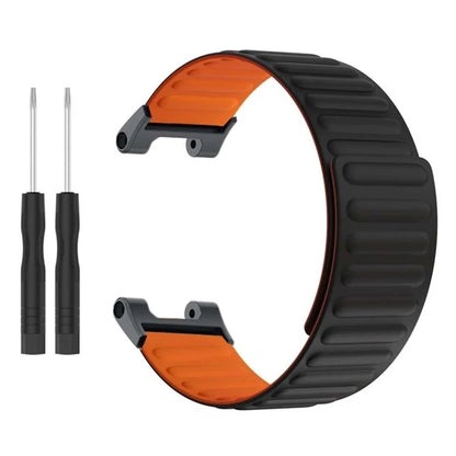 For Huami Amazfit T-Rex /  T-Rex Pro Silicone Watch Strap Magnetic Smartwatch Band