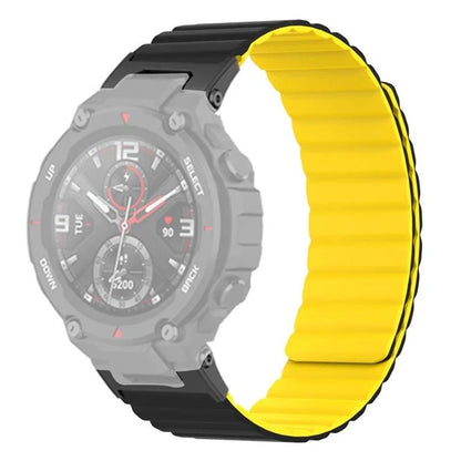 For Huami Amazfit T-Rex /  T-Rex Pro Silicone Watch Strap Magnetic Smartwatch Band