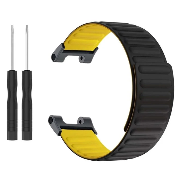 For Huami Amazfit T-Rex /  T-Rex Pro Silicone Watch Strap Magnetic Smartwatch Band