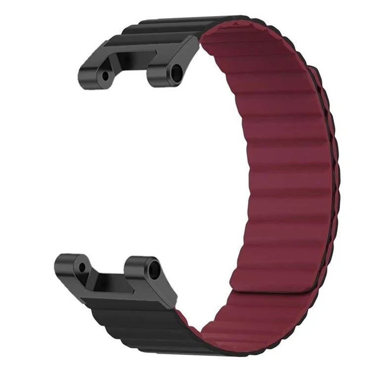 For Huami Amazfit T-Rex /  T-Rex Pro Silicone Watch Strap Magnetic Smartwatch Band