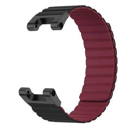For Huami Amazfit T-Rex /  T-Rex Pro Silicone Watch Strap Magnetic Smartwatch Band