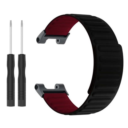 For Huami Amazfit T-Rex /  T-Rex Pro Silicone Watch Strap Magnetic Smartwatch Band