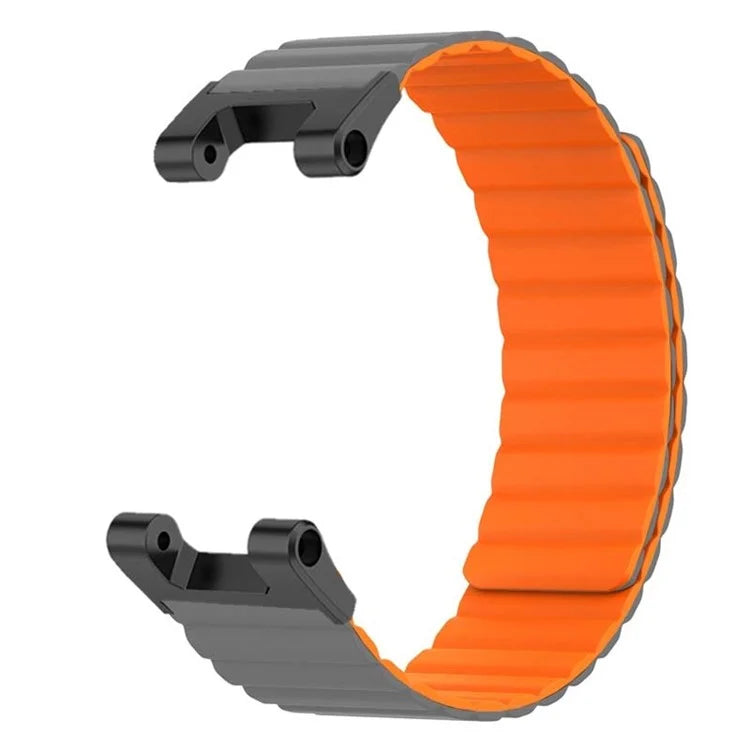 For Huami Amazfit T-Rex /  T-Rex Pro Silicone Watch Strap Magnetic Smartwatch Band