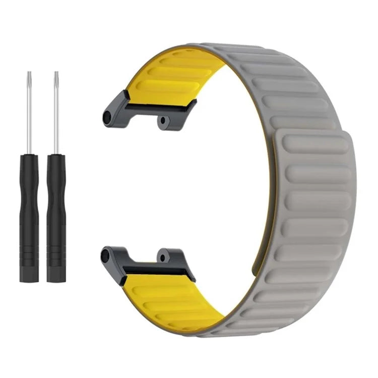 For Huami Amazfit T-Rex /  T-Rex Pro Silicone Watch Strap Magnetic Smartwatch Band