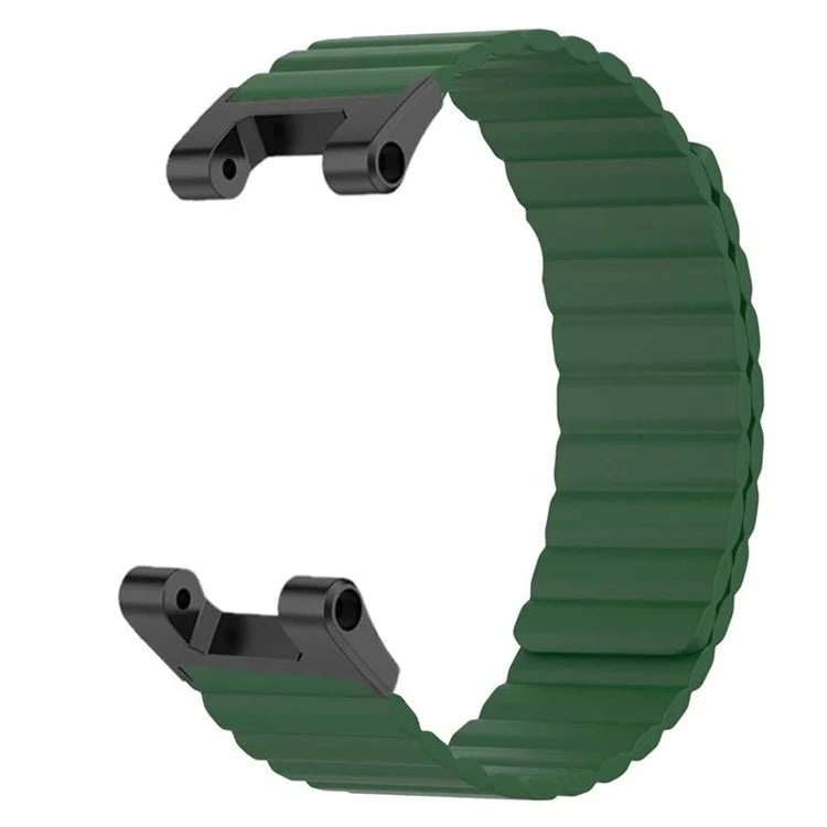 For Huami Amazfit T-Rex /  T-Rex Pro Silicone Watch Strap Magnetic Smartwatch Band