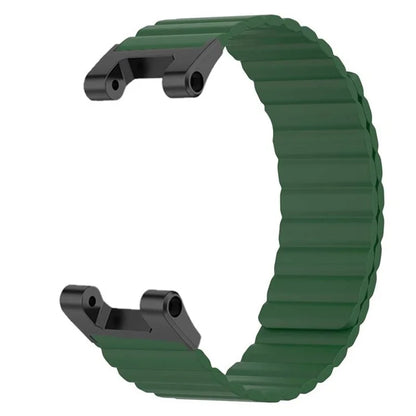 For Huami Amazfit T-Rex /  T-Rex Pro Silicone Watch Strap Magnetic Smartwatch Band