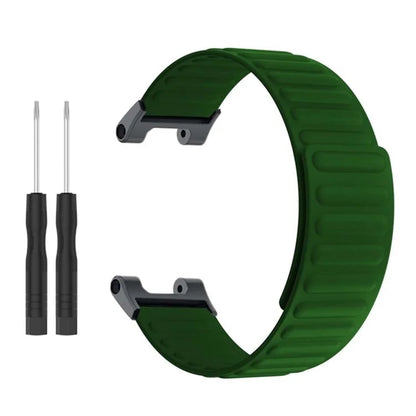 For Huami Amazfit T-Rex /  T-Rex Pro Silicone Watch Strap Magnetic Smartwatch Band