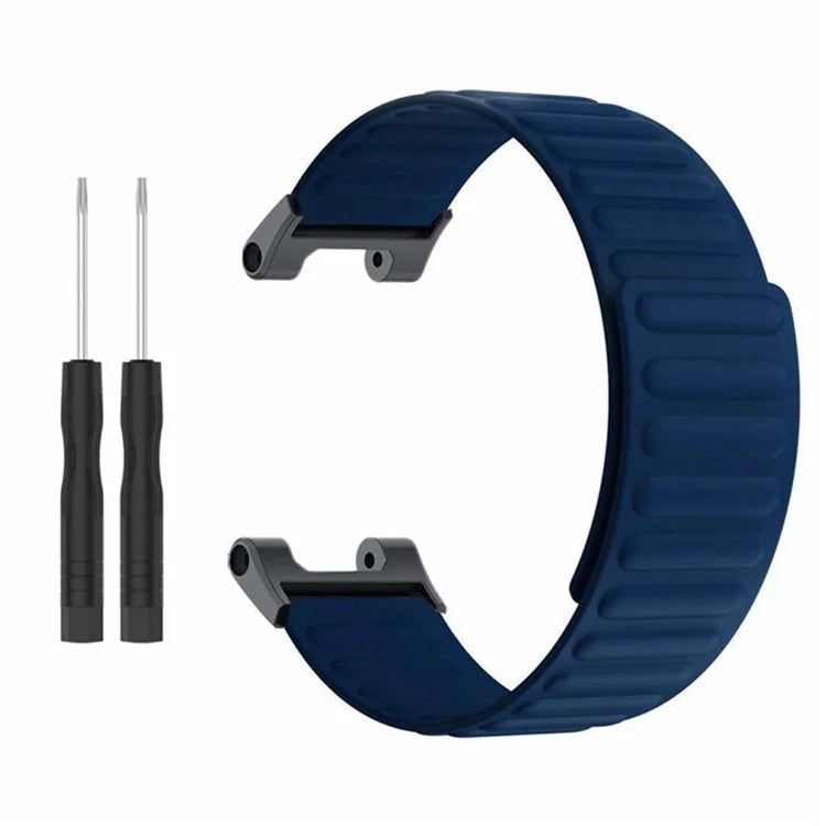 For Huami Amazfit T-Rex /  T-Rex Pro Silicone Watch Strap Magnetic Smartwatch Band