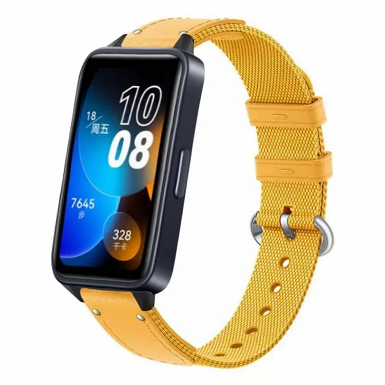 For Huawei Band 8 Replacement Watch Band Quick Release Nylon Watch Strap with Alloy Buckle