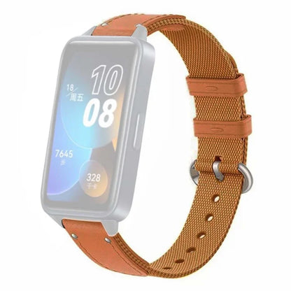 For Huawei Band 8 Replacement Watch Band Quick Release Nylon Watch Strap with Alloy Buckle