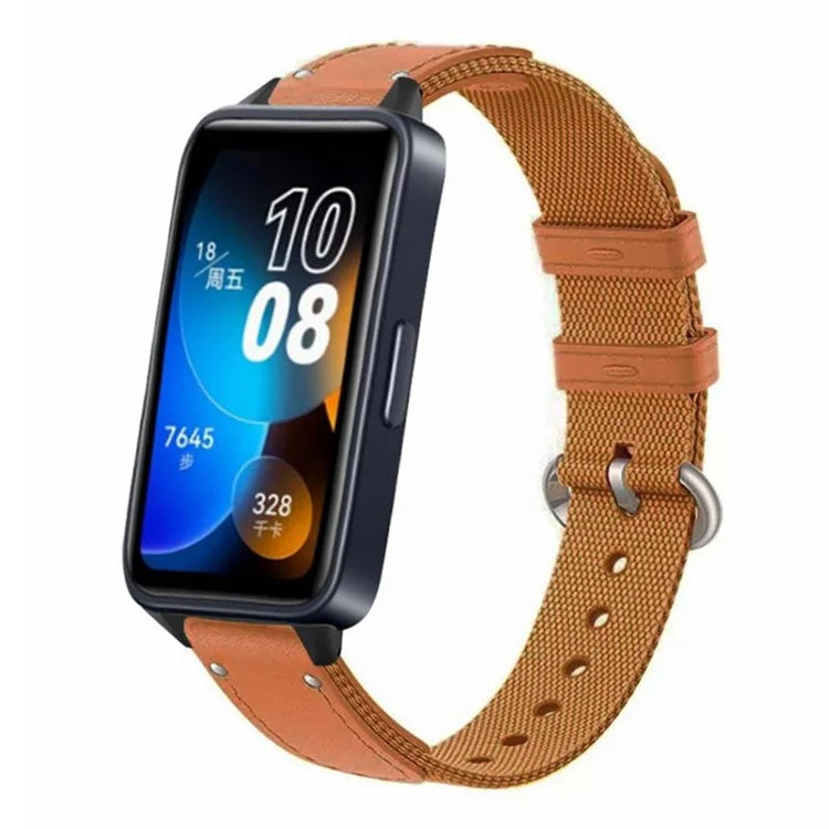 For Huawei Band 8 Replacement Watch Band Quick Release Nylon Watch Strap with Alloy Buckle