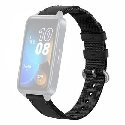 For Huawei Band 8 Replacement Watch Band Quick Release Nylon Watch Strap with Alloy Buckle
