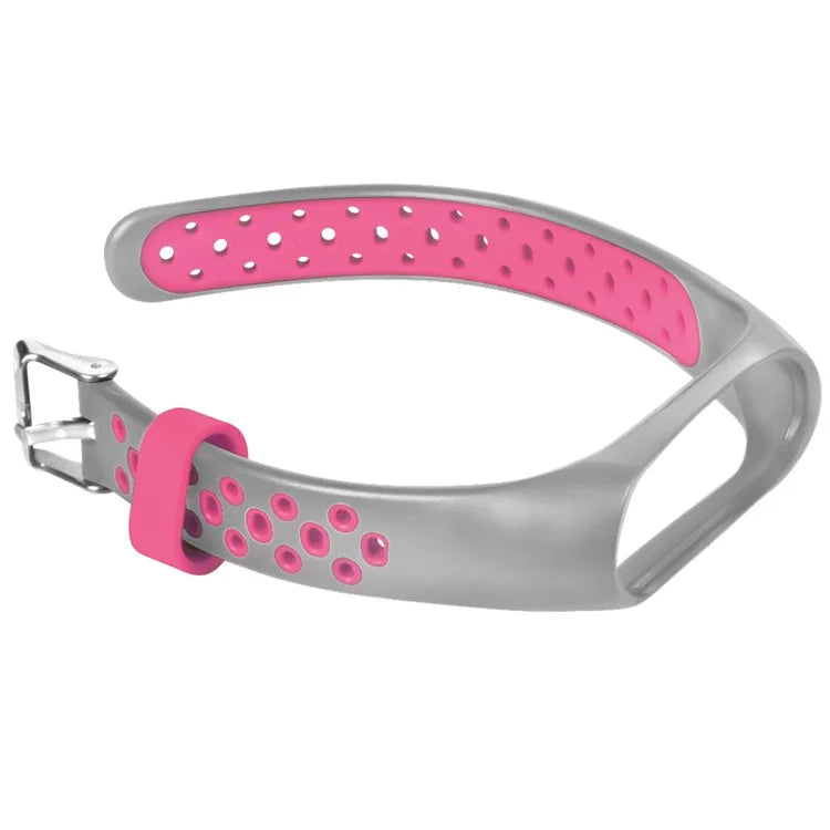 For Xiaomi Mi Band 7 / 6 / 5 / 4 / 3 NFC Watch Bands Dual Color Breathable Silicone Straps