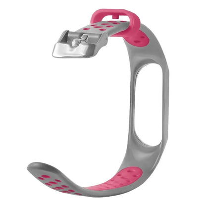 For Xiaomi Mi Band 7 / 6 / 5 / 4 / 3 NFC Watch Bands Dual Color Breathable Silicone Straps