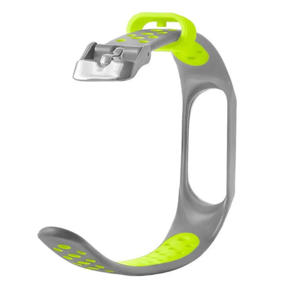 For Xiaomi Mi Band 7 / 6 / 5 / 4 / 3 NFC Watch Bands Dual Color Breathable Silicone Straps