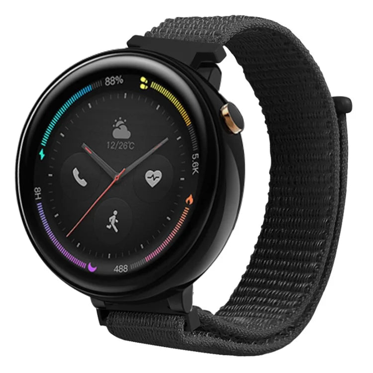For Huami Amazfit Verge 2 (A1807) Nylon Sport Loop Watch Bands Adjustable Strap with Spring Bar