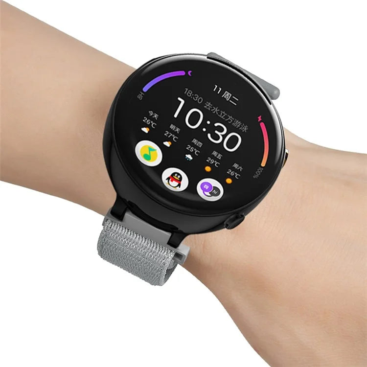 For Huami Amazfit Verge 2 (A1807) Nylon Sport Loop Watch Bands Adjustable Strap with Spring Bar