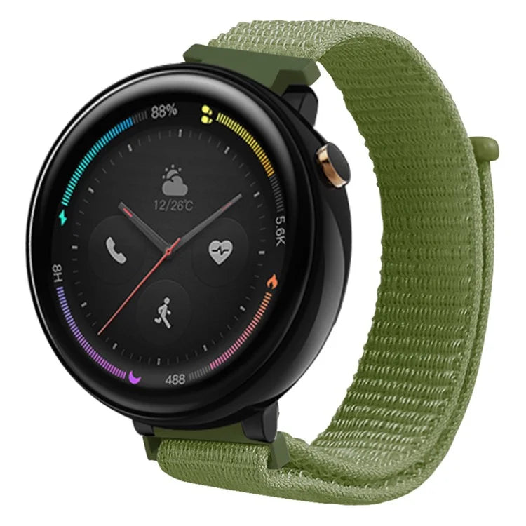 For Huami Amazfit Verge 2 (A1807) Nylon Sport Loop Watch Bands Adjustable Strap with Spring Bar