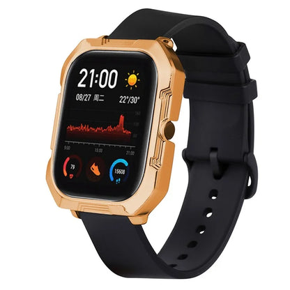 For Huami Amazfit GTS Explorer Edition PC Plating Frame Hollow Watch Case