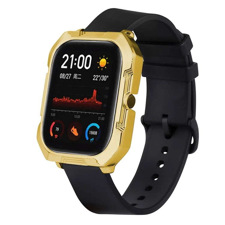 For Huami Amazfit GTS Explorer Edition PC Plating Frame Hollow Watch Case