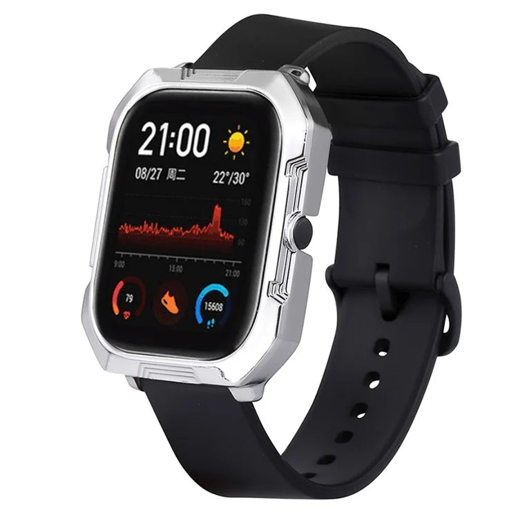 For Huami Amazfit GTS Explorer Edition PC Plating Frame Hollow Watch Case