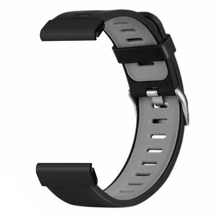 For Huami Amazfit Falcon / Garmin Fenix 7 / 6 / 5 Silicone Watch Band Dual Color Sport Strap with 22mm PC Connector