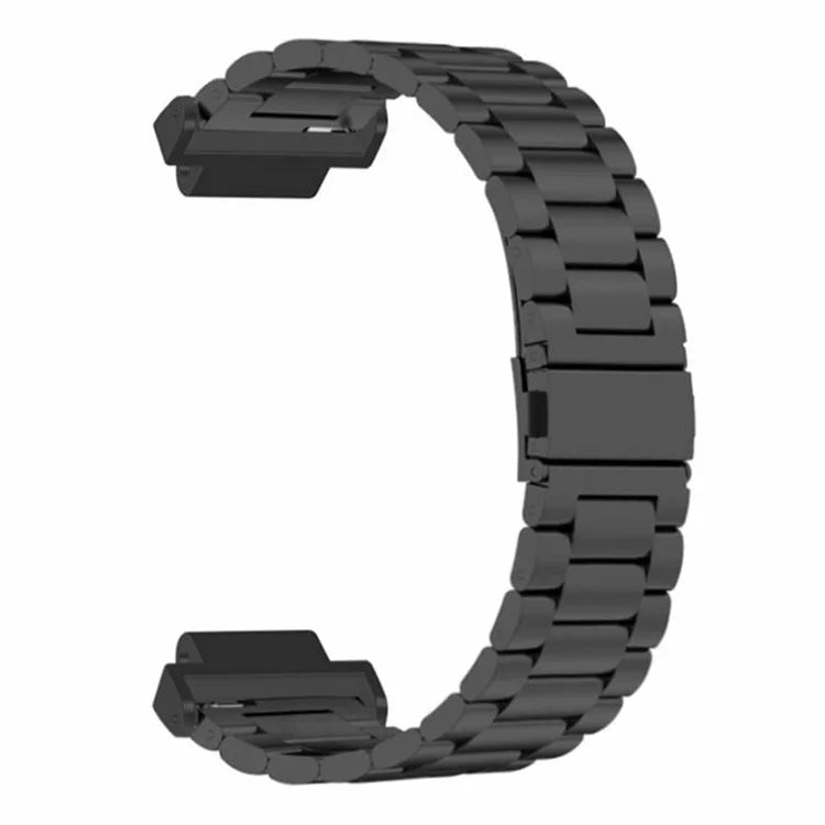 For Garmin Forerunner 220 / 230 / 235 / 735XT / 620 / 630 Watch Band 3-beads Solid Metal Strap