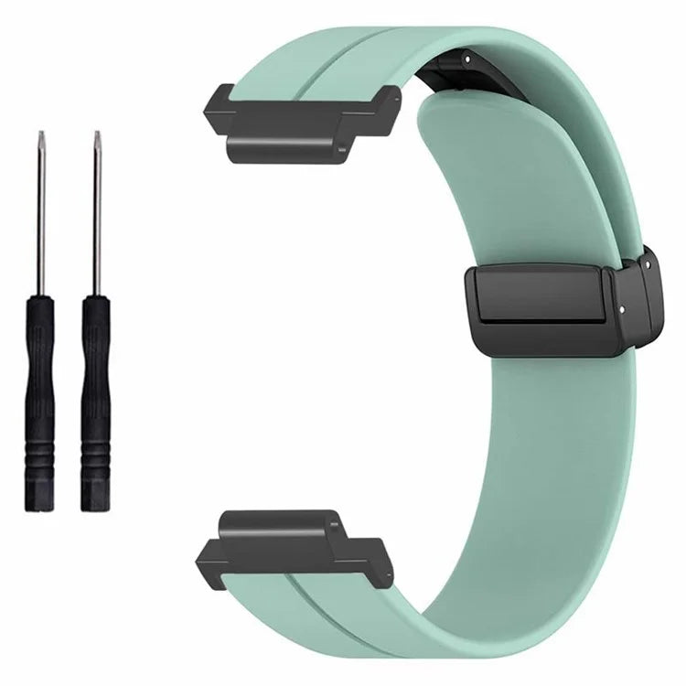 For Garmin Forerunner 220 / 230 / 235 / 735XT / 620 / 630 Watch Strap Magnetic Buckle Silicone Strap