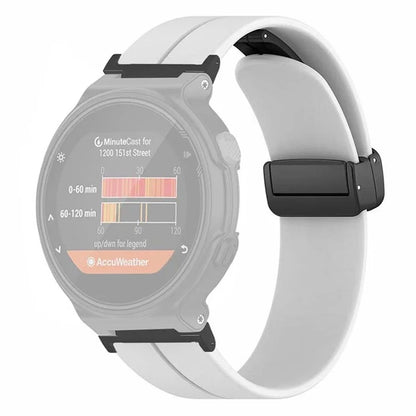 For Garmin Forerunner 220 / 230 / 235 / 735XT / 620 / 630 Watch Strap Magnetic Buckle Silicone Strap