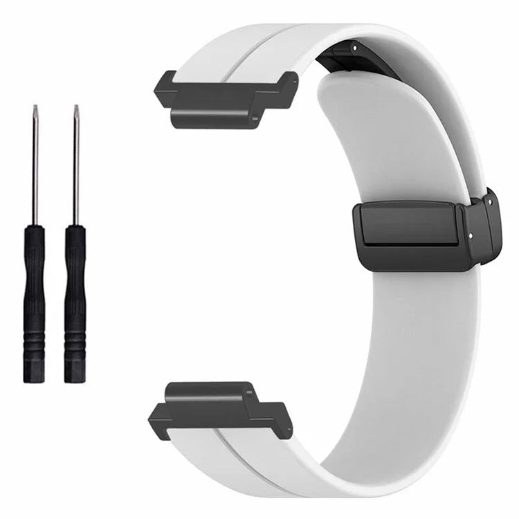 For Garmin Forerunner 220 / 230 / 235 / 735XT / 620 / 630 Watch Strap Magnetic Buckle Silicone Strap