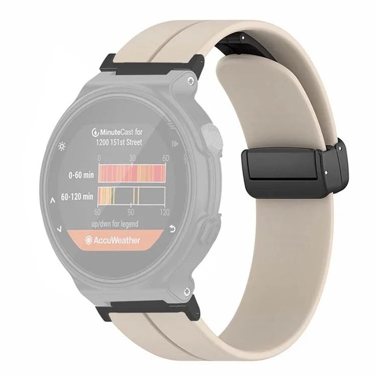 For Garmin Forerunner 220 / 230 / 235 / 735XT / 620 / 630 Watch Strap Magnetic Buckle Silicone Strap