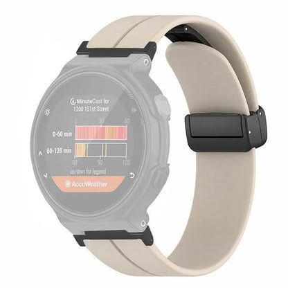 For Garmin Forerunner 220 / 230 / 235 / 735XT / 620 / 630 Watch Strap Magnetic Buckle Silicone Strap