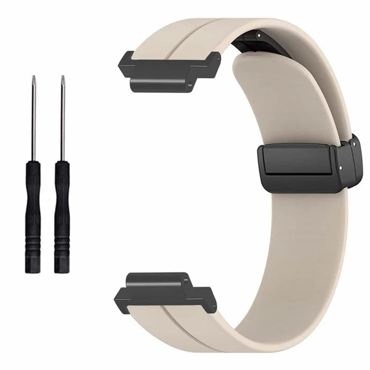 For Garmin Forerunner 220 / 230 / 235 / 735XT / 620 / 630 Watch Strap Magnetic Buckle Silicone Strap