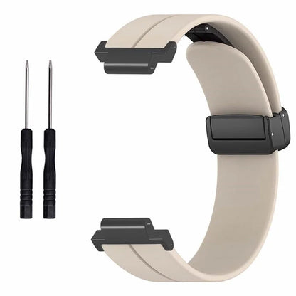 For Garmin Forerunner 220 / 230 / 235 / 735XT / 620 / 630 Watch Strap Magnetic Buckle Silicone Strap