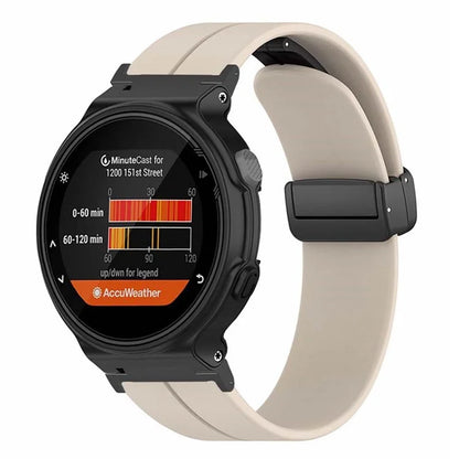 For Garmin Forerunner 220 / 230 / 235 / 735XT / 620 / 630 Watch Strap Magnetic Buckle Silicone Strap