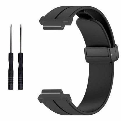 For Garmin Forerunner 220 / 230 / 235 / 735XT / 620 / 630 Watch Strap Magnetic Buckle Silicone Strap