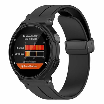 For Garmin Forerunner 220 / 230 / 235 / 735XT / 620 / 630 Watch Strap Magnetic Buckle Silicone Strap